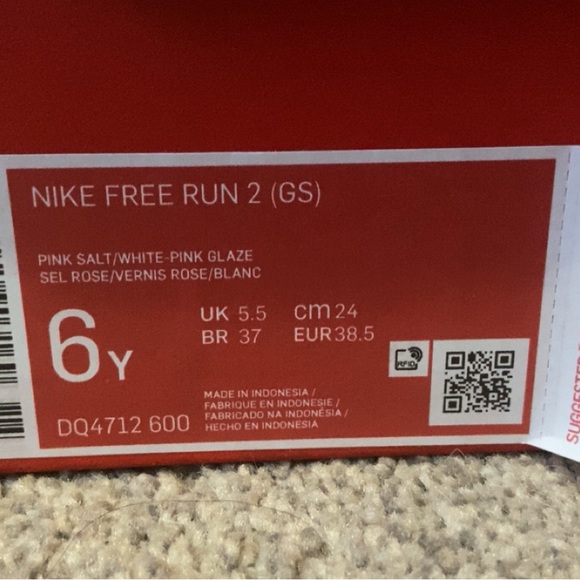 Nike Free Run 2 NEW Big kid size 6 women’s size 8 - Picture 3 of 5
